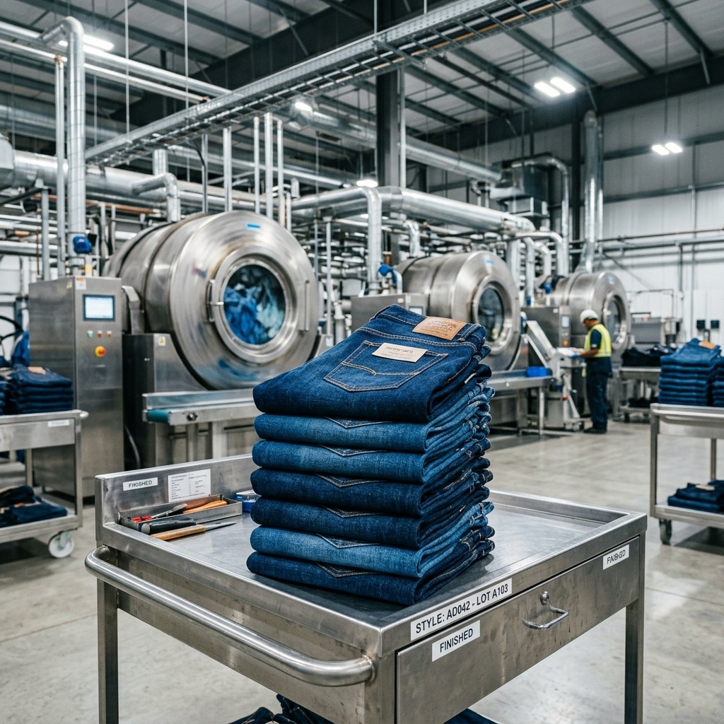 Denim Wash Process